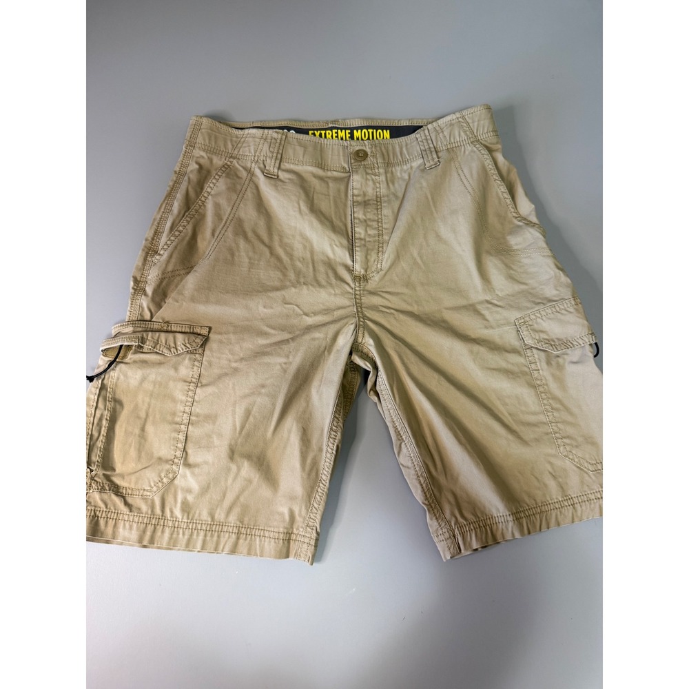 Lee Extreme Motion Cargo Shorts Mens 33 Khaki Tan Performance Series 102187028